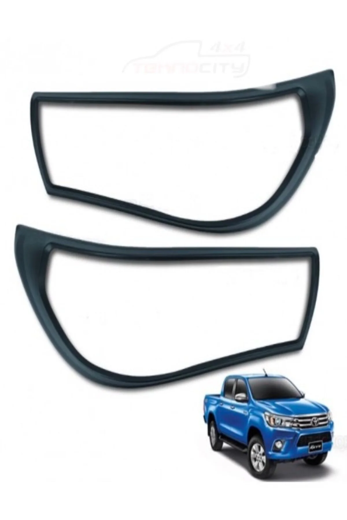 Toyota Hilux 2015-2020 Uyumlu Far Koruma Çerçevesi Seti Mat Siyah Toyota Hilux 2015-2020 Uyumlu Far Koruma Çerçevesi Seti Mat Siyah