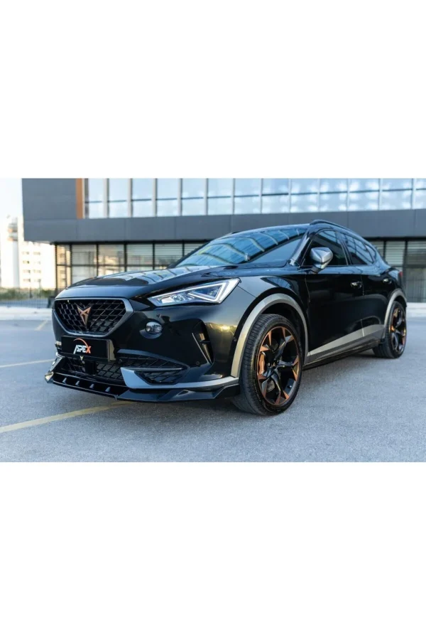 Cupra Formentor (2020-2024) Uyumlu Full Set Body Kit – Piano Black (Parlak Siyah) | Ön Lip + Flap Seti + Arka Difüzör + Yan Marşpiyel + Spoiler